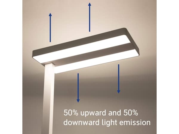 LED floor lamp javal, white