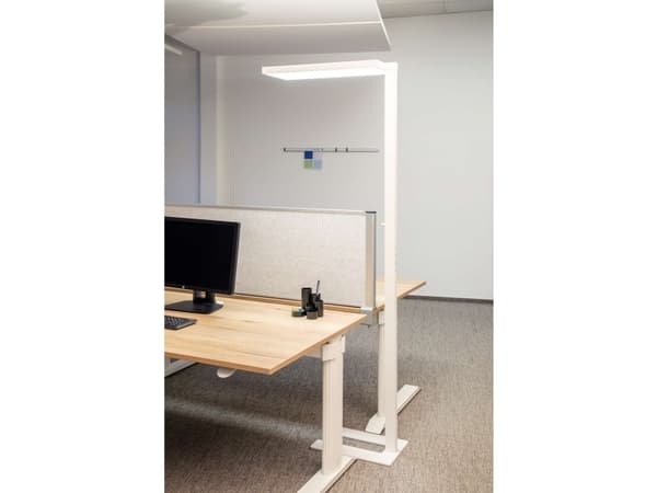 LED floor lamp, jura - White