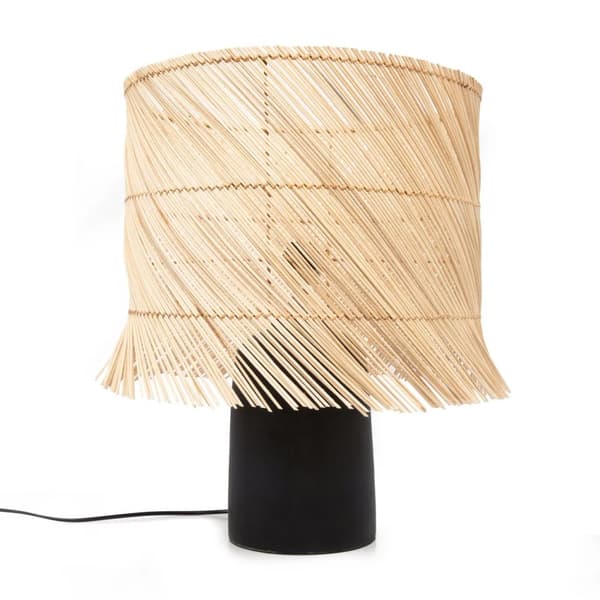 Rottningbordslampa - Svart Naturlig