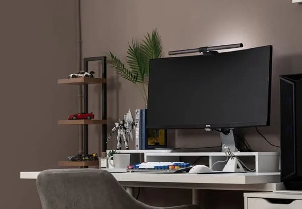 BenQ ScreenBar HALO-2 e-Reading Lamp | Wireless Controller | Grey
