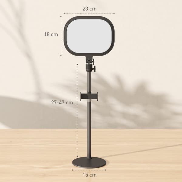 Bordslampa, 23x23x65 cm, Svart