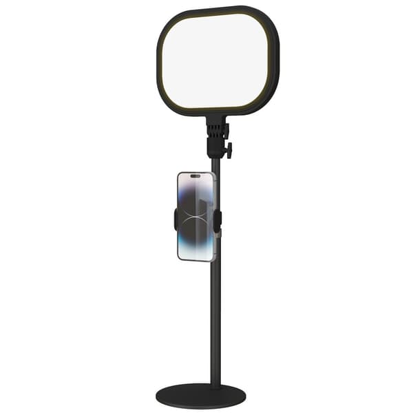 Bordslampa, 23x23x65 cm, Svart