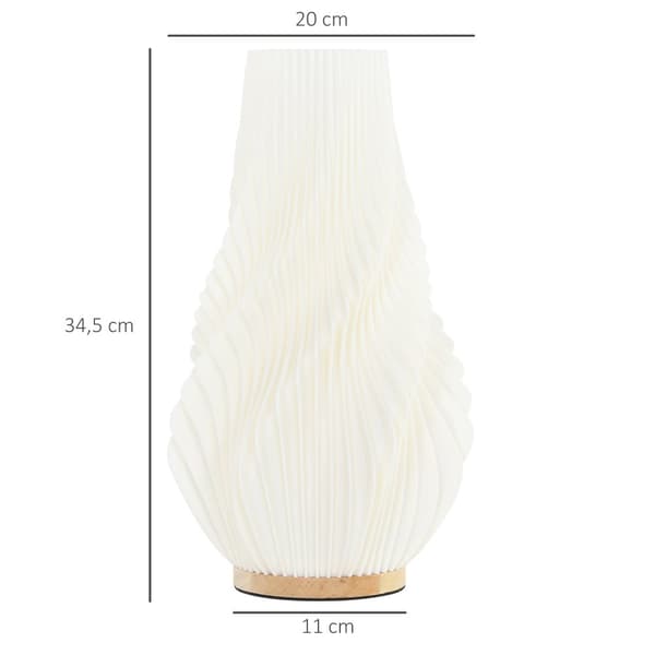 Bordslampa, 20x20x34.5 cm, Vit