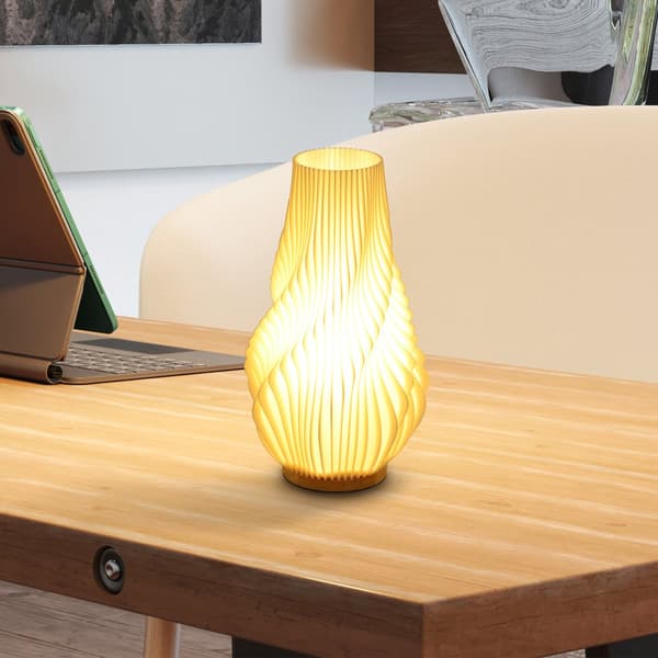 Bordslampa, 20x20x34.5 cm, Vit