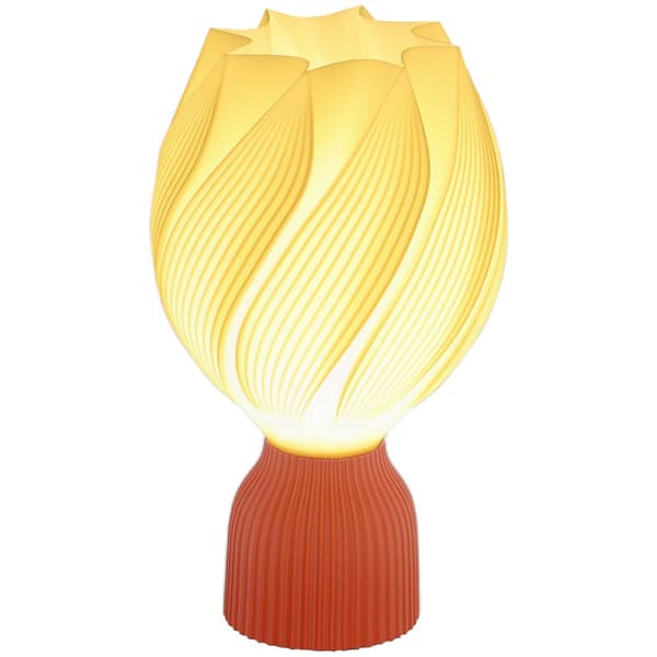 Bordslampa, LED, 16.5x16.5x28 cm, Vit