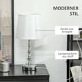 Miniatyrbillede 4 af 9: Bordlampe, LED, 23x23x45 cm, Sølv