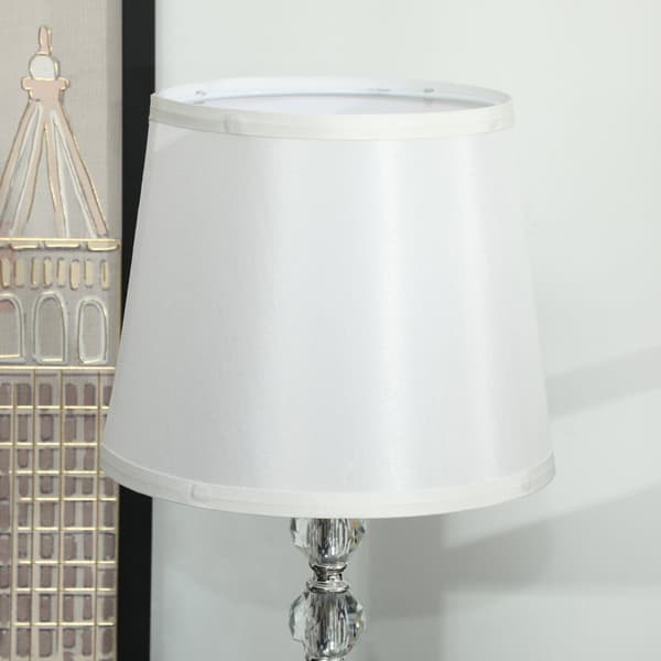Bordlampe, LED, 23x23x45 cm, Sølv
