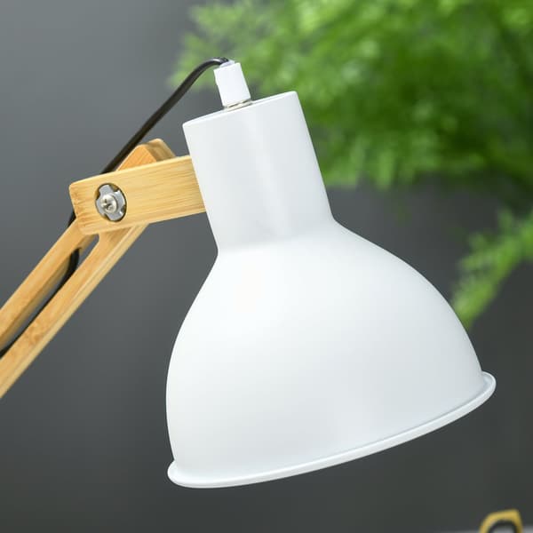 Skrivbordslampa, Aosom, 36x15.5x50 cm, Naturlig Vit