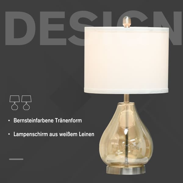 Bordslampa Set, B31-251, Ø30 x 56H cm, Amber