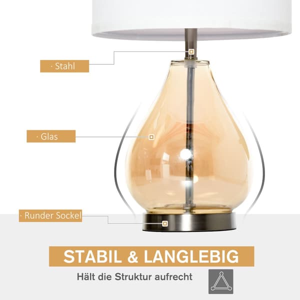 Bordslampa Set, B31-251, Ø30 x 56H cm, Amber