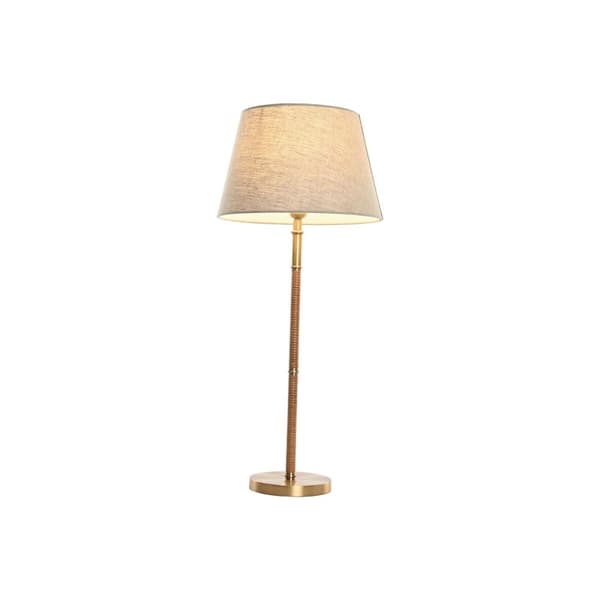 Bordslampa Home ESPRIT Beige Gyllene Naturell 50 W 220 V