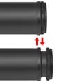 Miniatyrbilde 3 av 7: vidaXL 4 Height justerbare Bordben Sort 1100 mm