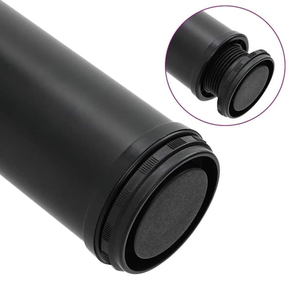 vidaXL Höjdjusterbara bordsben 4 st 870 mm svart