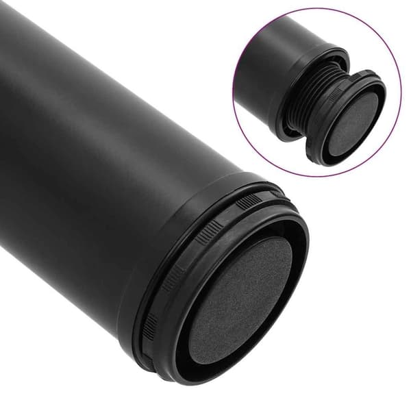 vidaXL 4 Höjdjusterbara bordsben i svart 710 mm