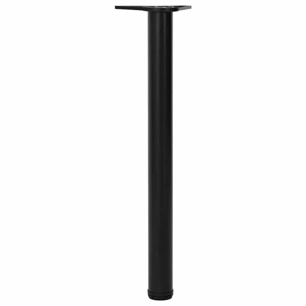 vidaXL 4 Höjdjusterbara bordsben i svart 710 mm