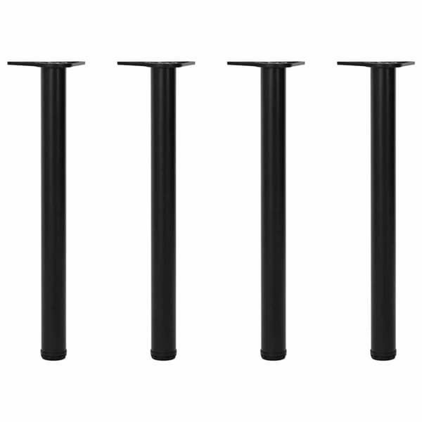 vidaXL 4 Height justerbare Bordben Sort 710 mm