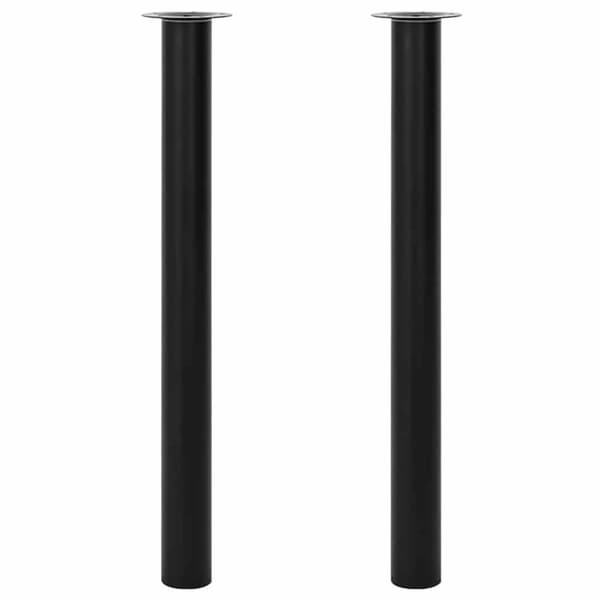 vidaXL teleskopiske bordben i sort 710 mm - 1100 mm