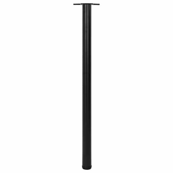 vidaXL 4 bordben, justerbar højde, sorte, 1100 mm