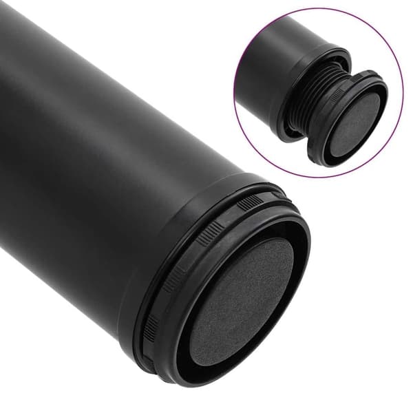 vidaXL 4 Korkeussäädettävää Pöydän Jalkaa Musta 710 mm