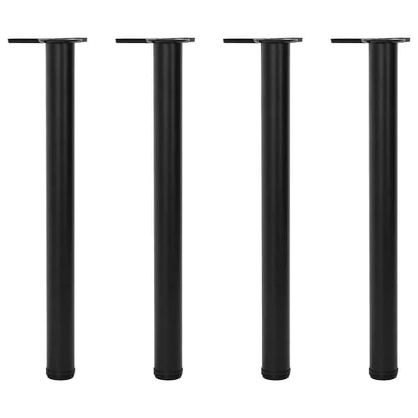 vidaXL 4 Korkeussäädettävää Pöydän Jalkaa Musta 710 mm
