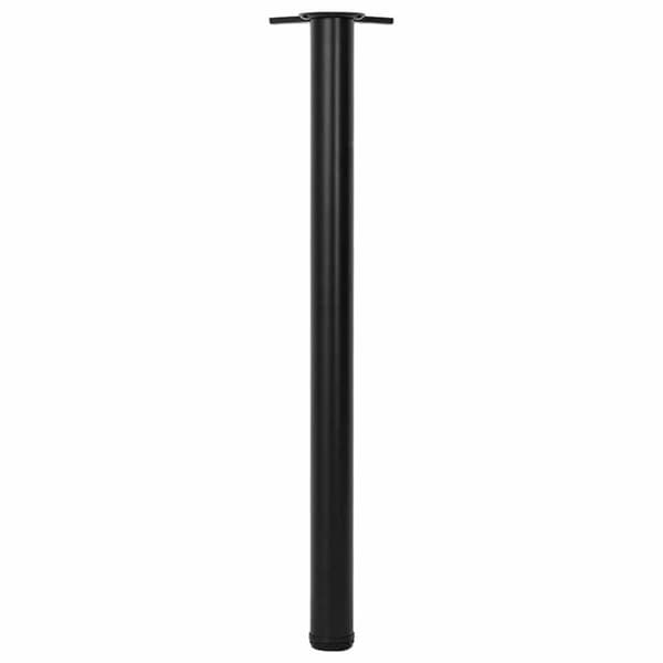 vidaXL 4 Korkeussäädettävää Pöydän Jalkaa Musta 870 mm