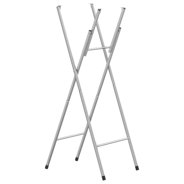 vidaXL Sammenleggbare barbordben sølv 45x53x108 cm galvanisert stål