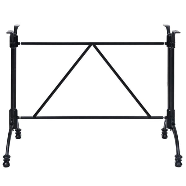vidaXL Bistropöydän jalka musta 93x60x72 cm valualumiini