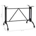 Pikkukuva 7 / 7: vidaXL Bistropöydän jalka musta 93x60x72 cm valualumiini
