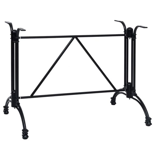 vidaXL Bistropöydän jalka musta 93x60x72 cm valualumiini