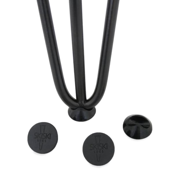 4 x 71 cm Hårnålsben - 3 Stänger - 12 mm - Svart + GRATIS Gummifötter och Skruvar Möbelben Metall Ben för Skåp Bord Bänkar Soffbord Bänk | MonsterShop
