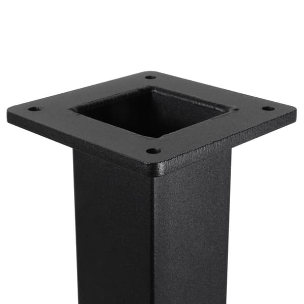 Sort Bordben Firkant - 50 x 50 x 720 mm