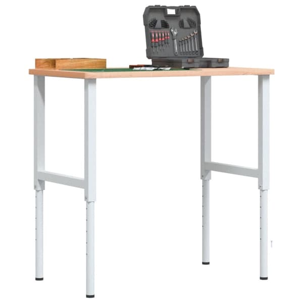stel til arbejdsbænk 2 stk. 55x(69-95,5) cm metal grå