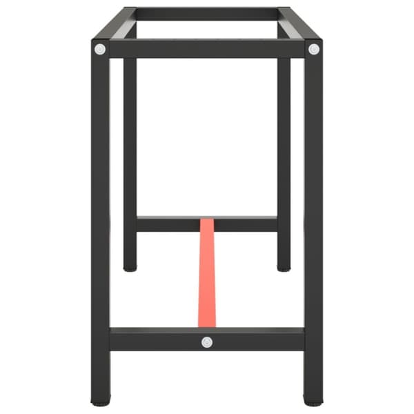 stel til arbejdsbænk 110x50x79 cm metal mat sort og mat rød