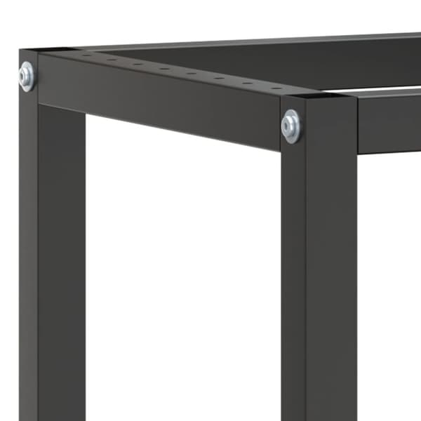 Ram för arbetsbänk matt svart och matt röd 140x50x79 cm metall