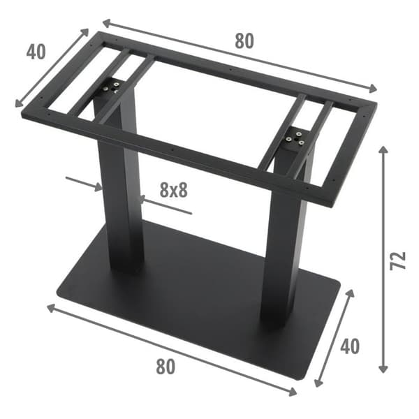 Bordsunderrede - metall SH-5003-3/B