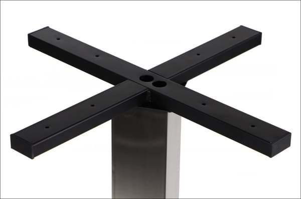 Bordfod - børstet rustfrit stål SH-3002-6/S - 50x50 cm