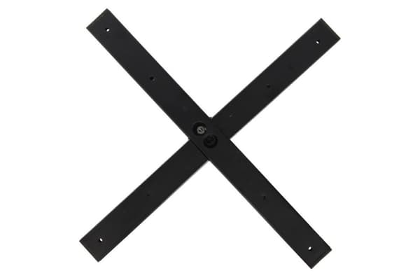 Bordfod - børstet rustfrit stål SH-3002-6/S - 50x50 cm