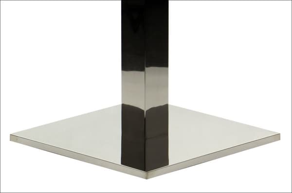 Bordsunderrede - polerat rostfritt stål SH-2002-1/P/8 - 45x45 cm
