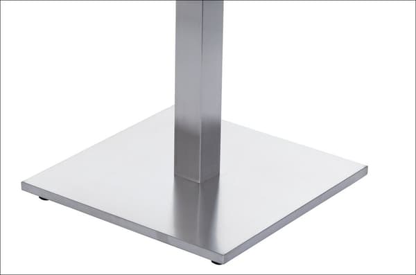 Bordfod - børstet rustfrit stål SH-2002-1/S/6 - 45x45 cm
