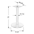 Pikkukuva 2 / 4: Pöytäjalusta - metalli NY-B006/72 - &#8709 57 cm, musta