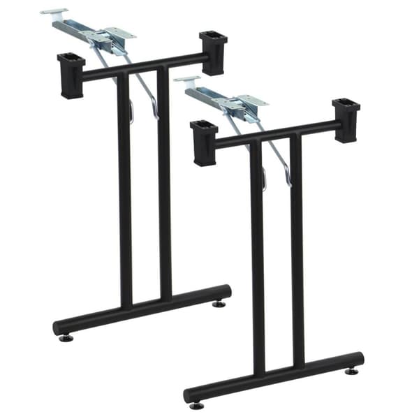 Fällbara ben för skrivbord och bord SC-921 - 48 cm, svart