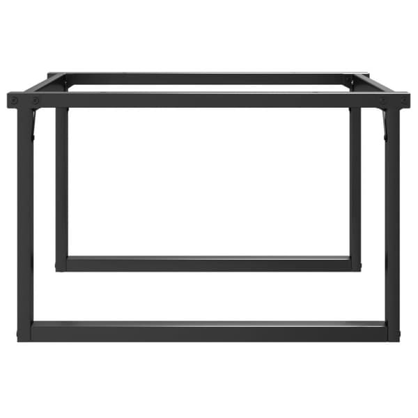 vidaXL Bordsben för soffbord O-ram 80x70x43 cm gjutjärn