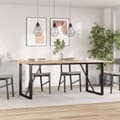 Miniatyrbillede 1 af 9: vidaXL bordben til spisebord 160x80x73 cm O-stel støbejern