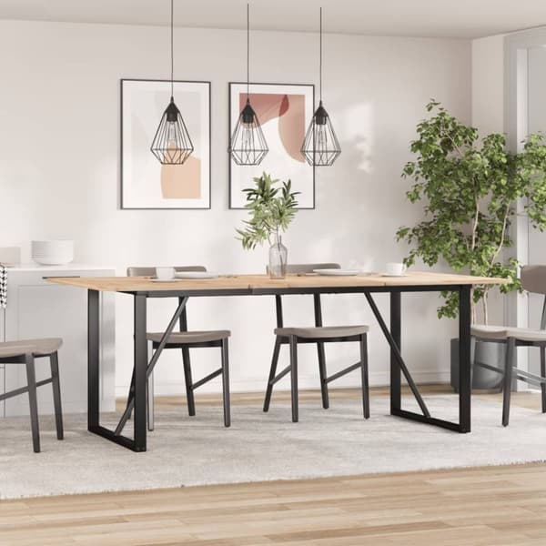 vidaXL bordben til spisebord 160x80x73 cm O-stel støbejern