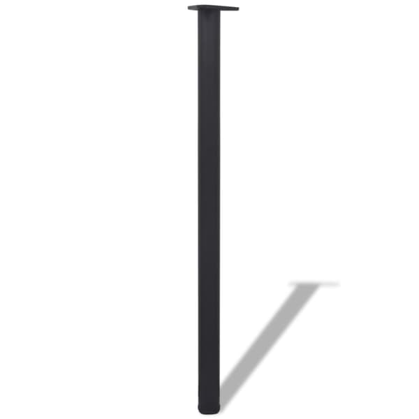 4 Korkeussäädettävää Pöydän Jalkaa Musta 1100 mm -  Pöydänjalat