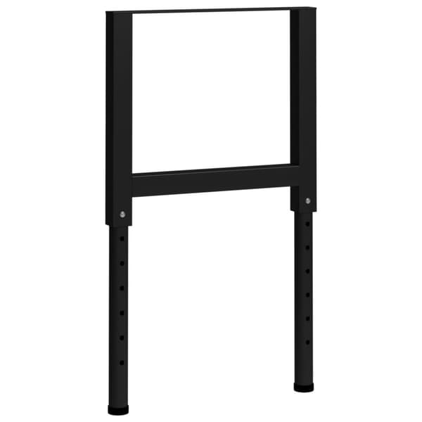 vidaXL stel til arbejdsbænk 2 stk. 55x(69-95,5) cm metal sort -  Bordben