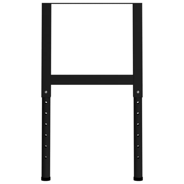 vidaXL stel til arbejdsbænk 2 stk. 55x(69-95,5) cm metal sort -  Bordben