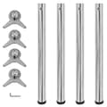 Pikkukuva 2 / 5: 4 Korkeussäädettävää Pöydän Jalkaa Kromi 710 mm -  Pöydänjalat