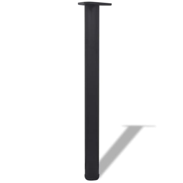4 Korkeussäädettävää Pöydän Jalkaa Musta 710 mm -  Pöydänjalat