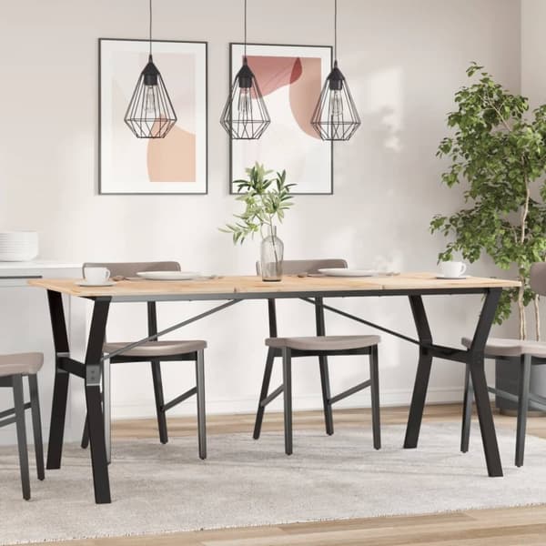 vidaXL Bordsben för matbord Y-ram 160x80x73 cm gjutjärn - Bordsben